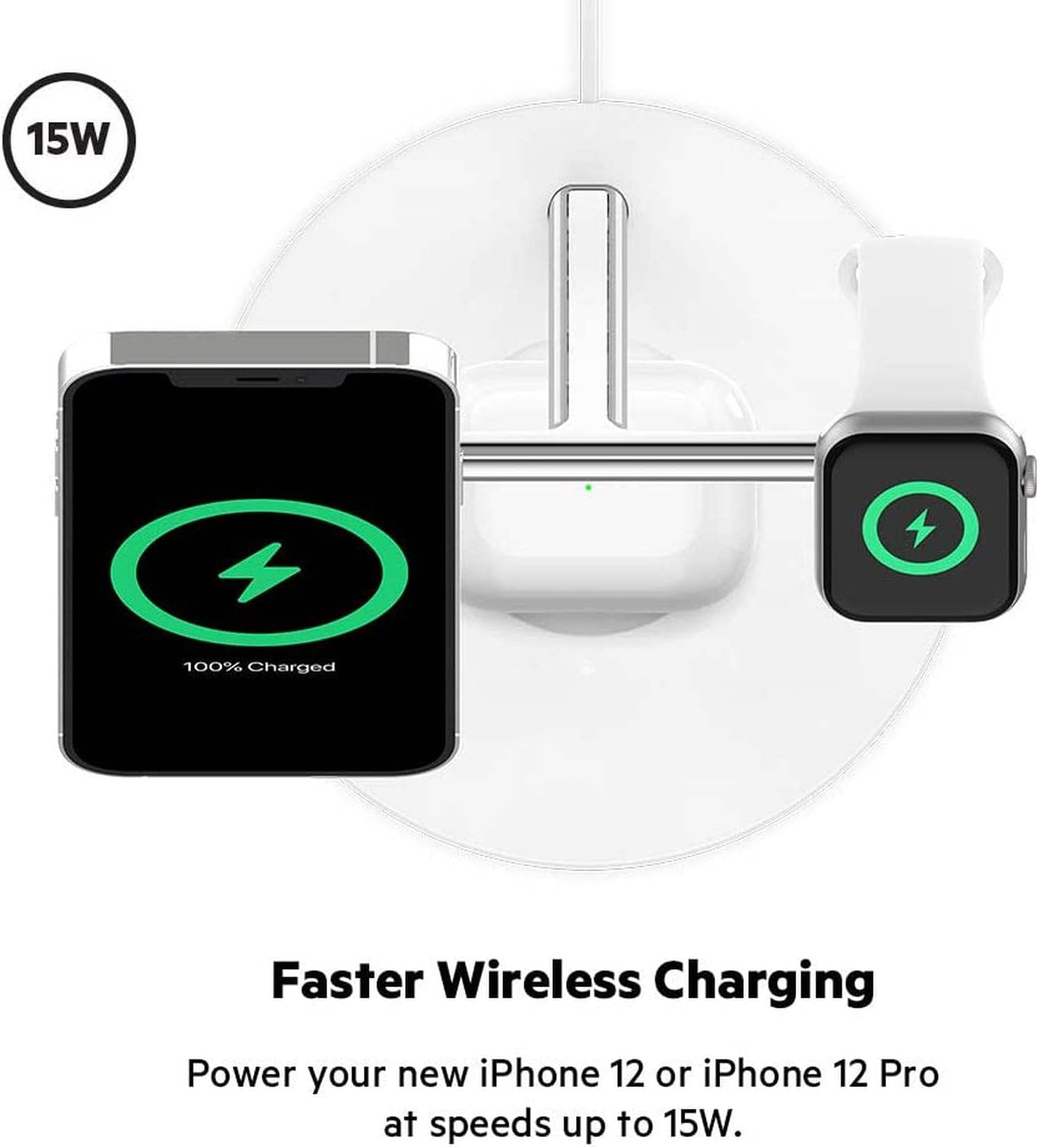  Belkin BoostCharge Pro 3-in-1 Wireless Charger with MagSafe